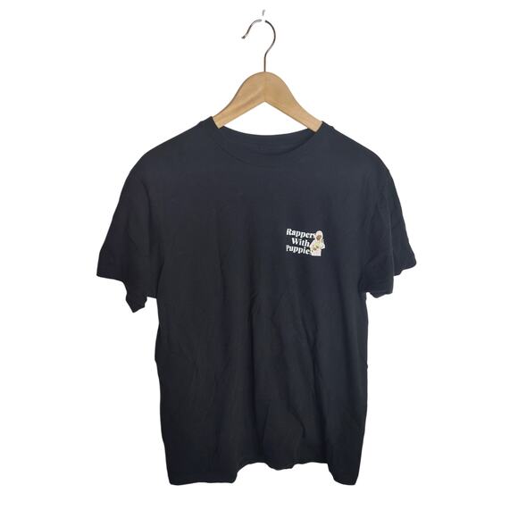 Dog Limited "Rappers with Puppies" Mens Unisex T Shirt Black L - Picture 2 of 5